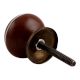 Brown Striped Small Ceramic Knob